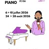 Stage vacances d'été - Journalisme et/ou piano - 8-16 ans
